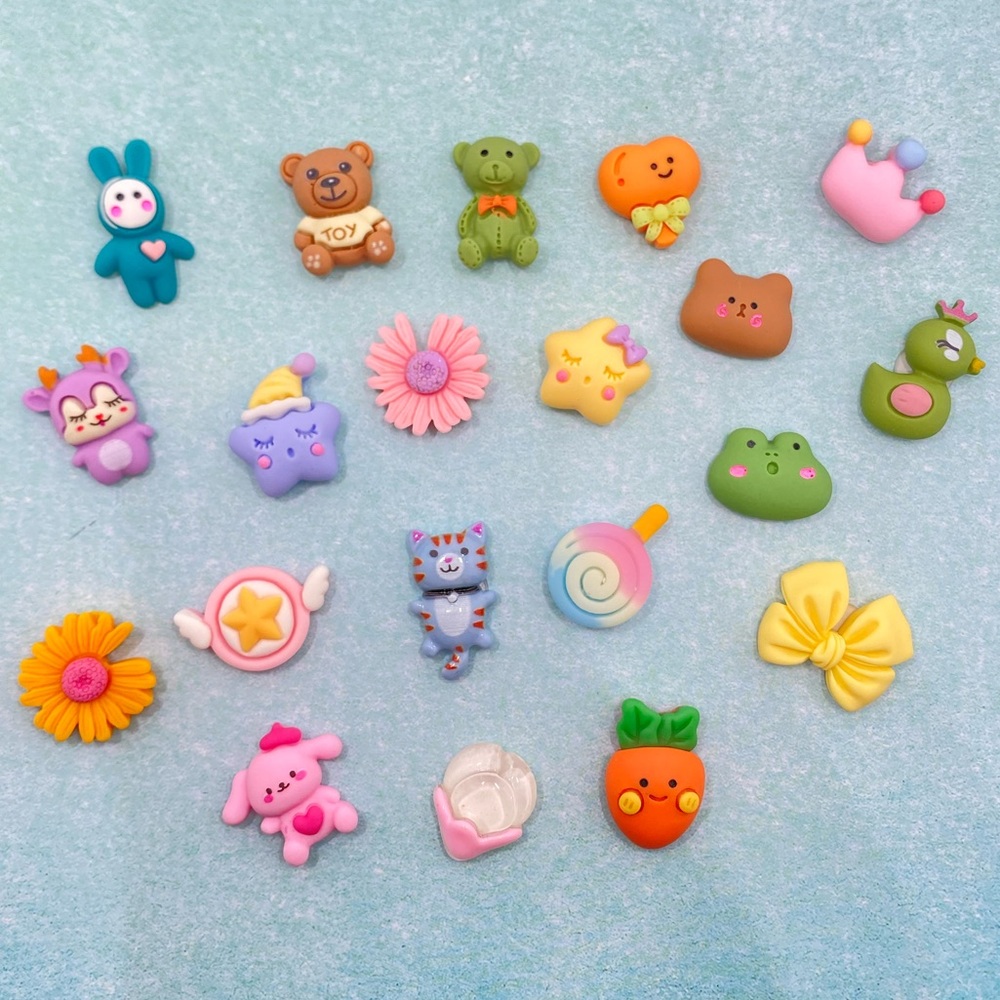 20pcs- Cartoon Kawaii 3D Stickers, Bottle/Phone/Refrigerator/laptop stickers